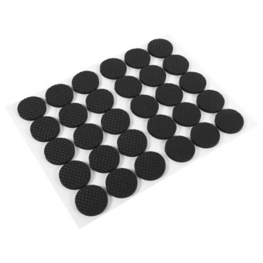 Kitcheniva 30-Pieces 1" Round Adhesive Furniture Leg TRP Rubber Scratch Protection Pads. View a larger version of this product image.