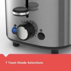 Alternate image 2 for Black + Decker 2-Slice Toaster with Wide Slits, Stainless Steel