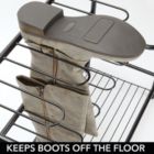 Alternate image 1 for mDesign Metal Boot Storage and Organizer Rack, Holds 6 Pairs