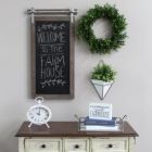 Alternate image 3 for HomeRoots Home Decor Farmhouse Metal Chalkboard Wall Decor - 321327