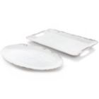 Alternate image 1 for Laurie Gates Mauna 2 Piece Melamine Serving Tray Set in White