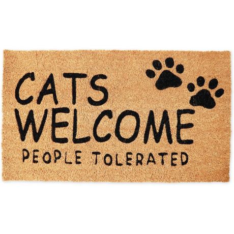 Coir Door Mat Entry Doormat Show Me Your Kitties Funny Cat 