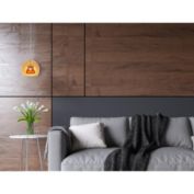 Cal Lighting Integrated Dimmable Led Double Glass Mini Pendant Light. 6W, 450 Lumen, 3000K Inamber/Yellow