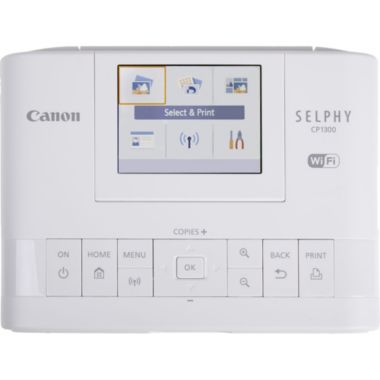 Canon SELPHY CP1300 Compact Photo Printer (White). View a larger version of this product image.