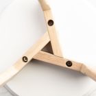 Alternate image 3 for The Bianco Collection Cherie 15" Round Italian Carrara White Marble Side Table with Oak Legs