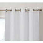 Alternate image 2 for THD Sally Lattice Flocked 100% Full Blackout Room Darkening Thermal Energy Efficient Window Curtain Grommet Panels - 2 Panels