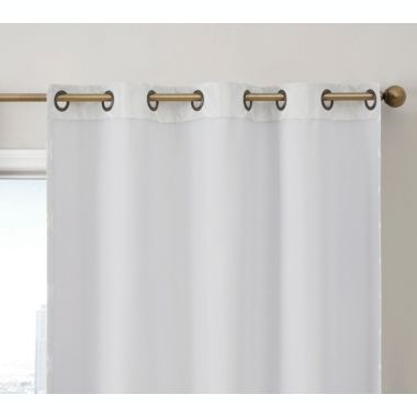 THD Sally Lattice Flocked 100% Full Blackout Room Darkening Thermal Energy Efficient Window Curtain Grommet Panels - 2 Panels. View a larger version of this product image.