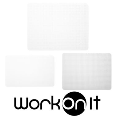 WORKONIT Office Desk Chair Floor Mat, Clear. View a larger version of this product image.