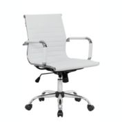 LeisureMod Harris Office Chair - White