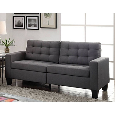 Yeah Depot Earsom Sofa in Gray Linen. View a larger version of this product image.