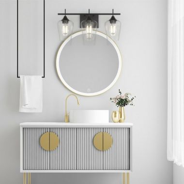 Hooya Imp.& Exp.  3-Light Wall Sconce Modern Bathroom Vanity Light Fixtures. View a larger version of this product image.