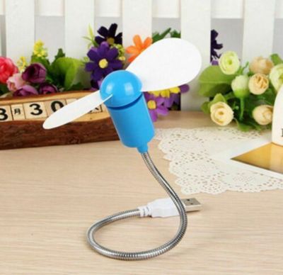Kitcheniva Portable Flexible USB Mini Cooling Fan Cooler, Blue