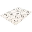 Alternate image 3 for Chaudhary Living 7.75' x 10' Off White and Gray Ikat Moroccan Rectangular Shag Area Throw Rug