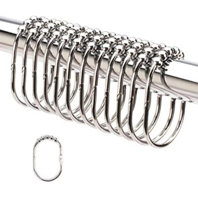 2 LB Depot Wide Shower Curtain Rings/Hooks Set