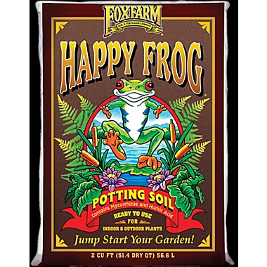 FoxFarm FX14047 FoxFarm Happy Frog Potting Soil, 2-Cubic Feet. View a larger version of this product image.