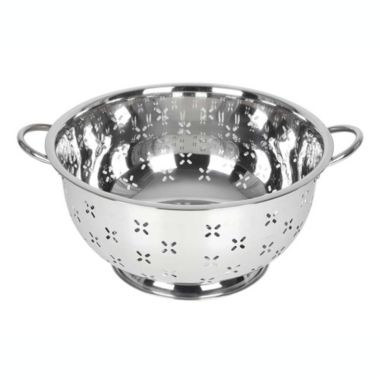 Lindy's 13 Qt Home Stainless Steel Colander with Handles for Straining, Steaming, Draining and Rinsing. View a larger version of this product image.