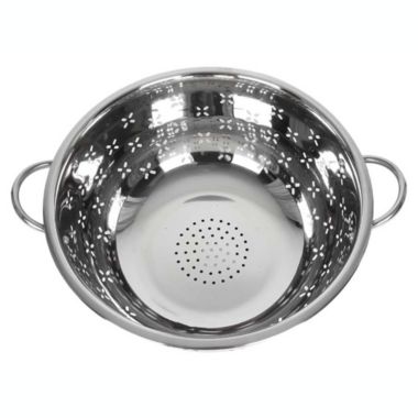 Lindy's 13 Qt Home Stainless Steel Colander with Handles for Straining, Steaming, Draining and Rinsing. View a larger version of this product image.