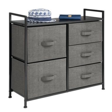 mDesign Wide Dresser Storage Tower Organizer Unit, 5 Drawers. View a larger version of this product image.