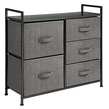 mDesign Wide Dresser Storage Tower Organizer Unit, 5 Drawers. View a larger version of this product image.