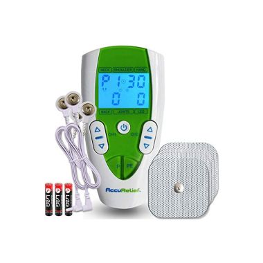 AccuRelief TENS Unit Pain Relief System - Muscle Stimulator For Pain Relief From Back Pain, Neck Pain, And Other Body Pains - Clinical Strength OTC Approved. View a larger version of this product image.