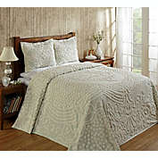 Better Trends Florence Collection 100% Cotton Tufted Medallion Design King Bedspread - Sage