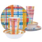 Alternate image 0 for Laurie Gates California Designs Casablanca 12 Piece Melamine Dinnerware Set in Multi
