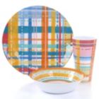 Alternate image 2 for Laurie Gates California Designs Casablanca 12 Piece Melamine Dinnerware Set in Multi