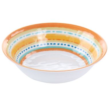 Laurie Gates California Designs Casablanca 12 Piece Melamine Dinnerware Set in Multi. View a larger version of this product image.