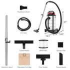 Alternate image 1 for Gymax 3-in-1 Wet Dry Vacuum Cleaner 9 Gallon Upright Portable w/ Blower