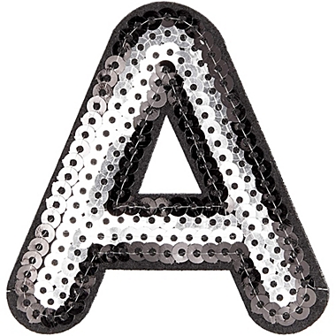 Bright Creations Iron On Letters for Clothing, A-Z Sequin Embroidery Patches for Jackets & Denim (3.7 x 3 In, 27 Pieces). View a larger version of this product image.