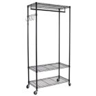 Alternate image 0 for Oceanstar Design Group Oceanstar Garment Rack with Adjustable Shelves with Hooks, Black