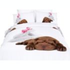 Alternate image 0 for Dolce Mela Twin Size Duvet Cover Sheets Set -  Sleepy Dog