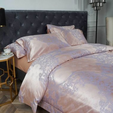 Dolce Mela Home Decorative Dm805K   King Size Duvet Cover Set Jacquard Top & 100% Cotton Inside. View a larger version of this product image.