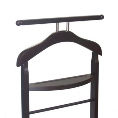 Proman Products Contemporary Knight Valet Stand - Walnut. View a larger version of this product image.
