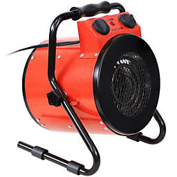 Sunnydaze Portable Steel Electric Space Heater with Carrying Handle - 1500W