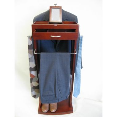 Proman Products Home Indoor Decorative Norstar Valet with Flip Mirror in Mahogany. View a larger version of this product image.