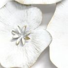 Alternate image 2 for HomeRoots Home Decor Angelic White Metal Lily Pad Wall Decor - 321293