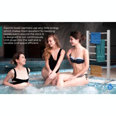 Pursonic 6-Bar Freestanding or Wall Mountable Towel Warmer. View a larger version of this product image.
