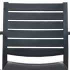 Alternate image 2 for Sunnydaze Polypropylene Stackable Illias Outdoor Patio Arm Chair, Gray, 4pk