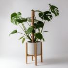 Alternate image 0 for Kanso Designs Adjustable Plant Stand Wooden Bamboo, Mid Century Modern Natural Light Brown Plant Stand, Extendable Planter Stand, 8" - 12" Plant Pot Stand