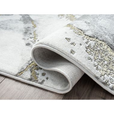 Abani Luna Contemporary Marble and Metallic  Area Rug. View a larger version of this product image.