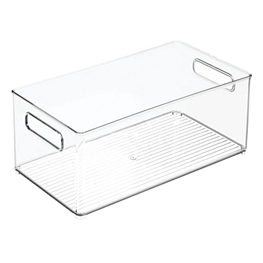 mDesign Plastic Kitchen Food Storage Organizer Bin - Clear. View a larger version of this product image.