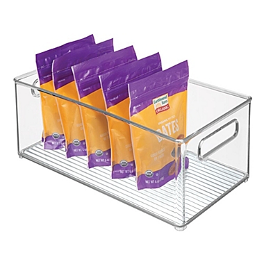 mDesign Plastic Kitchen Food Storage Organizer Bin - Clear. View a larger version of this product image.
