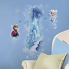 Alternate image 2 for Roommates Decor Disney Frozen Ice Palace ft. Elsa And Anna Giant Wall Decals With Glitter