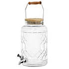 Alternate image 0 for Gibson Home 0.95 Gallon Duval Glass Beverage Dispenser with Wooden Lid and Handle