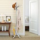 Alternate image 1 for Hivago Wood Standing Hat Coat Rack with Umbrella Stand