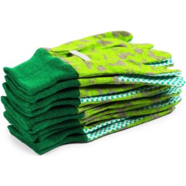 Blue Panda Kids Gardening Work Gloves, Ages 3-6 (Green, 6 Pairs). View a larger version of this product image.