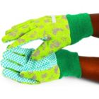 Alternate image 3 for Blue Panda Kids Gardening Work Gloves, Ages 3-6 (Green, 6 Pairs)