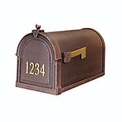 Special Lite Products SCB-1015-FN-CP Berkshire Curbside Mailbox with Front Numbers - Copper