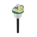 Alternate image 0 for CC Outdoor Living 17" LED Lighted Solar Powered Outdoor Blue Rose Hat Garden Light